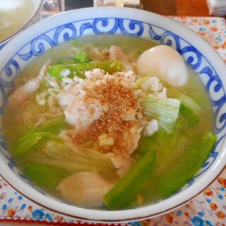 ささみとレタスの塩ラーメン